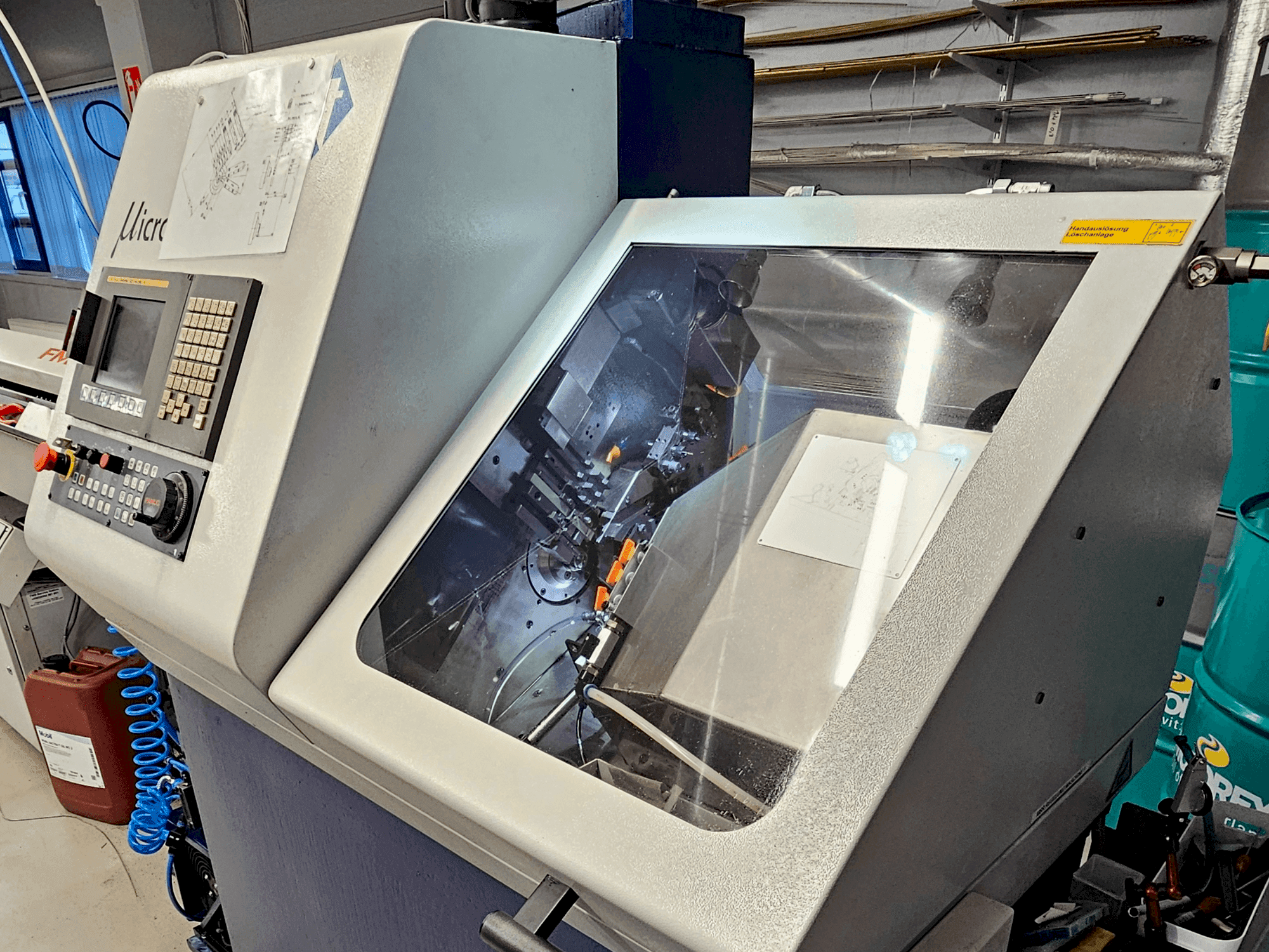 Вид станка TORNOS Micro 8  спереди