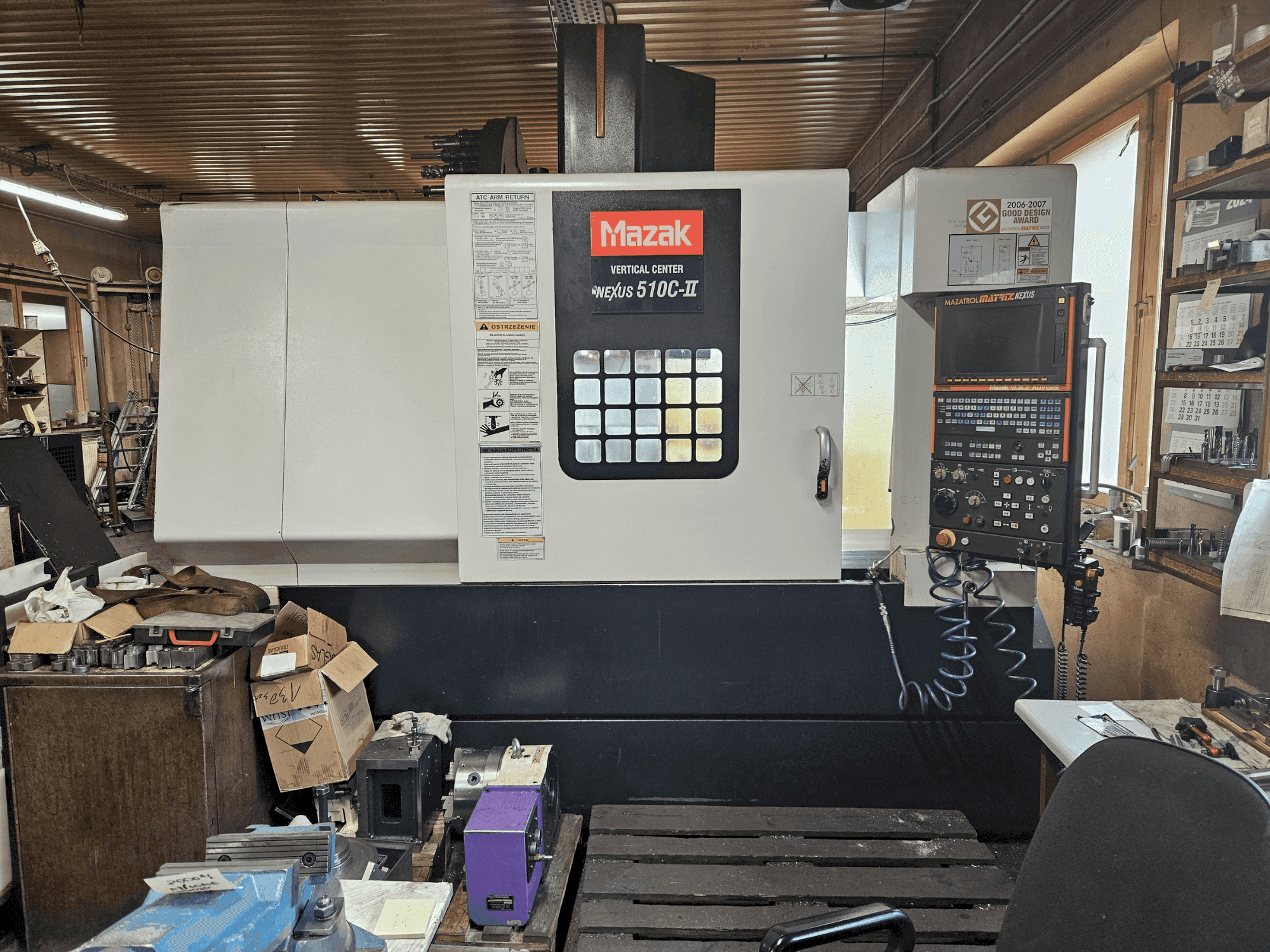 Вид станка Mazak NEXUS VCN 510C-II  спереди