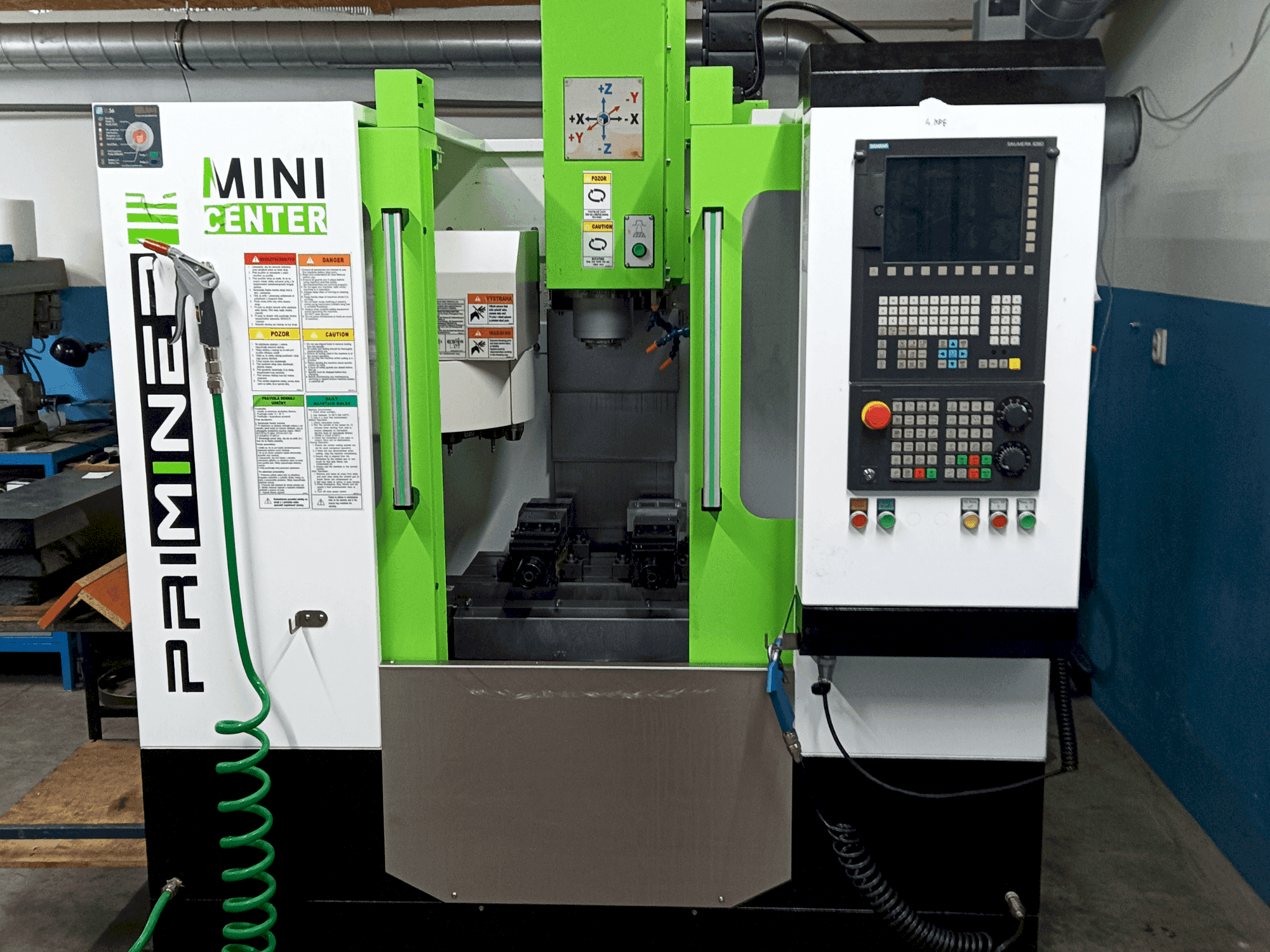 Вид станка Priminer MINI  спереди