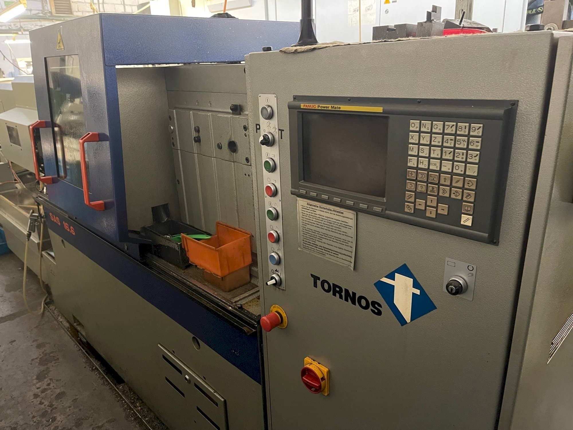 Вид станка TORNOS SAS 16.6  спереди