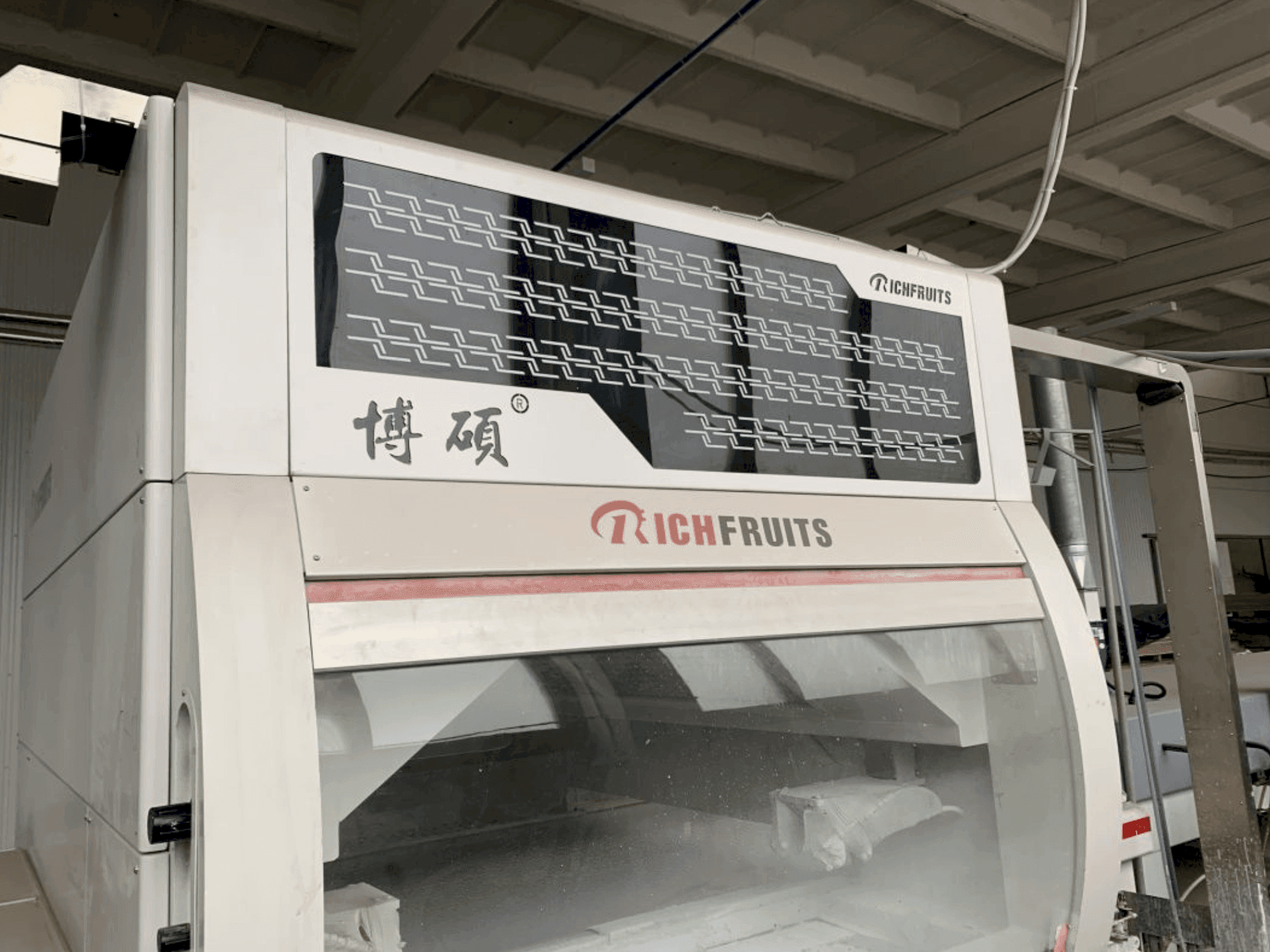 Вид станка GIARDINA RICHFRUITS / NEOMEC / KREMLIN Painting Line  спереди