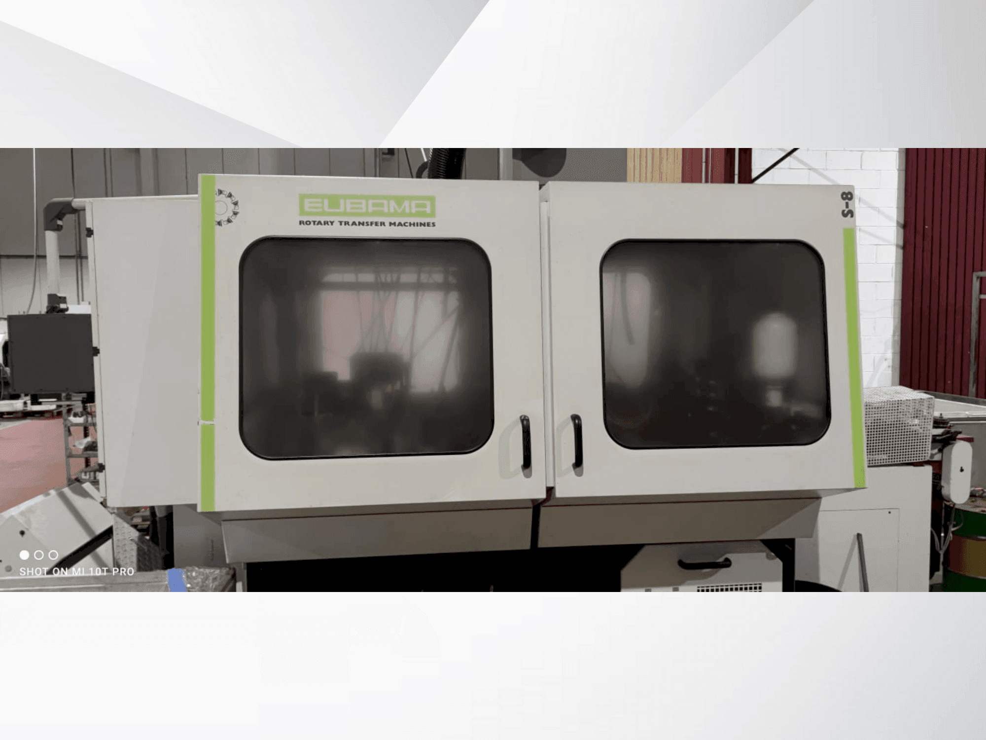 Вид станка EUBAMA S8  спереди