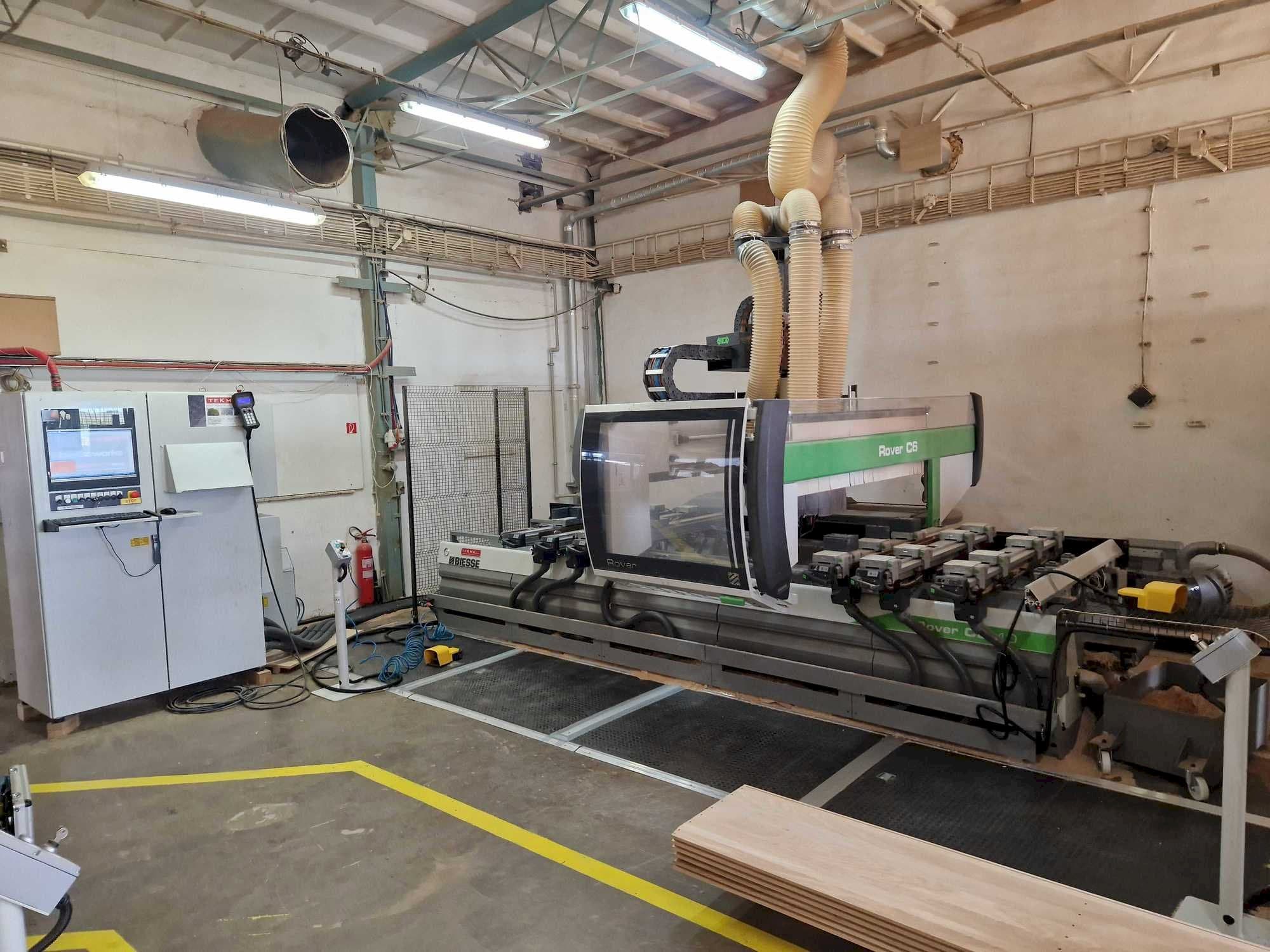 Вид станка BIESSE ROVER C6.40  спереди