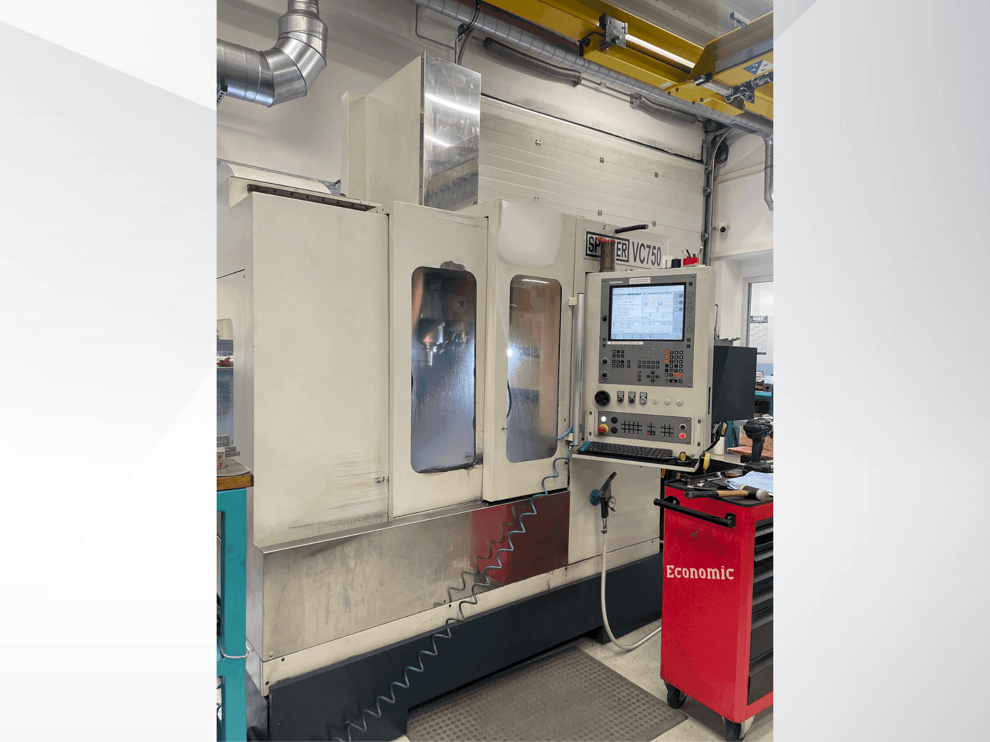 Вид станка SPINNER VC 750  спереди