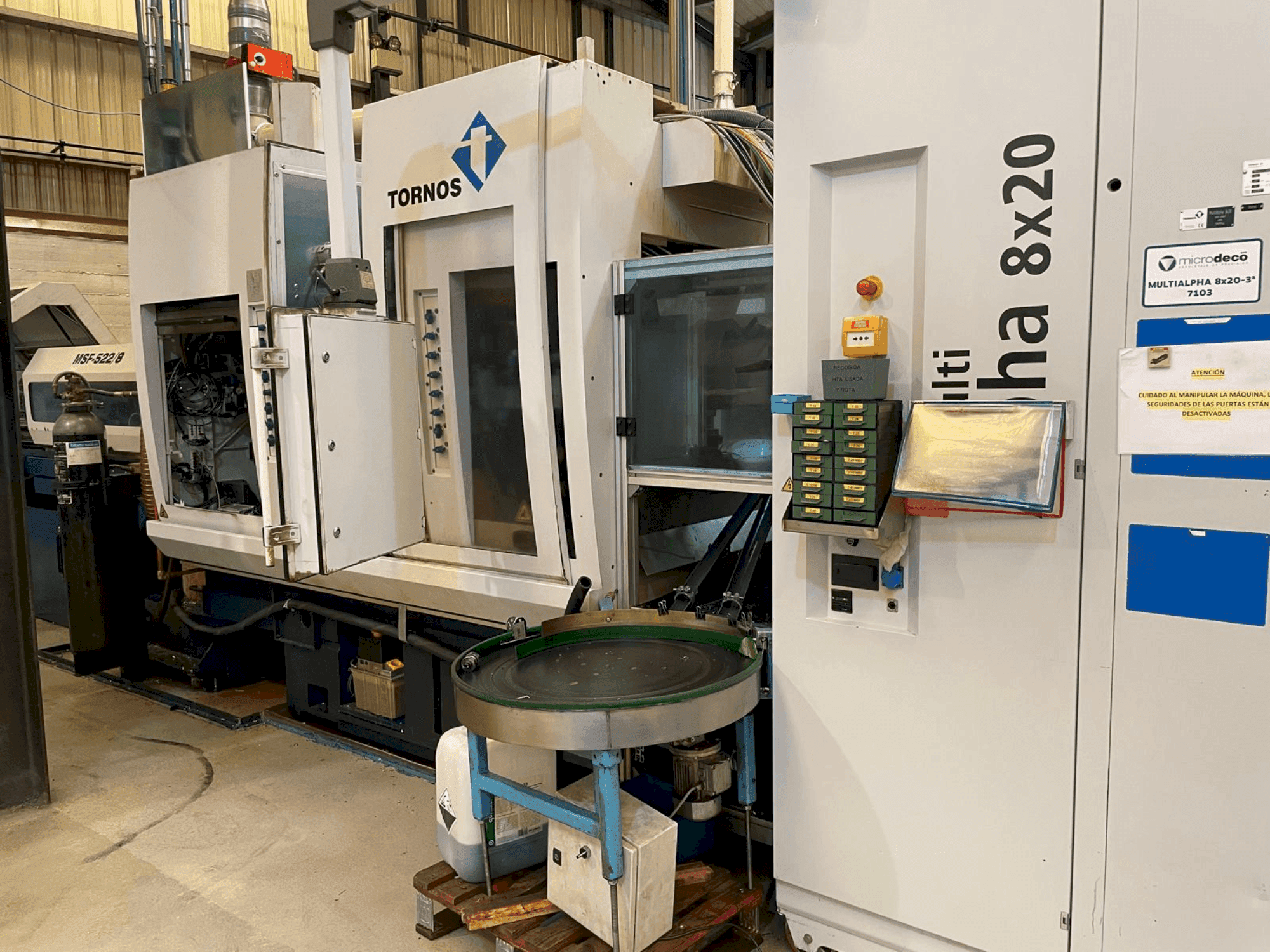 Вид станка TORNOS MultiAlpha 8x20  спереди