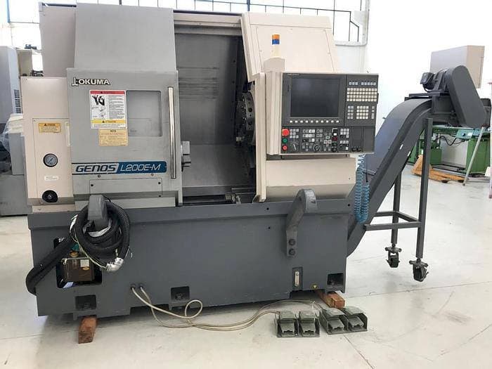 Вид станка Okuma Genos L200E-MY  спереди