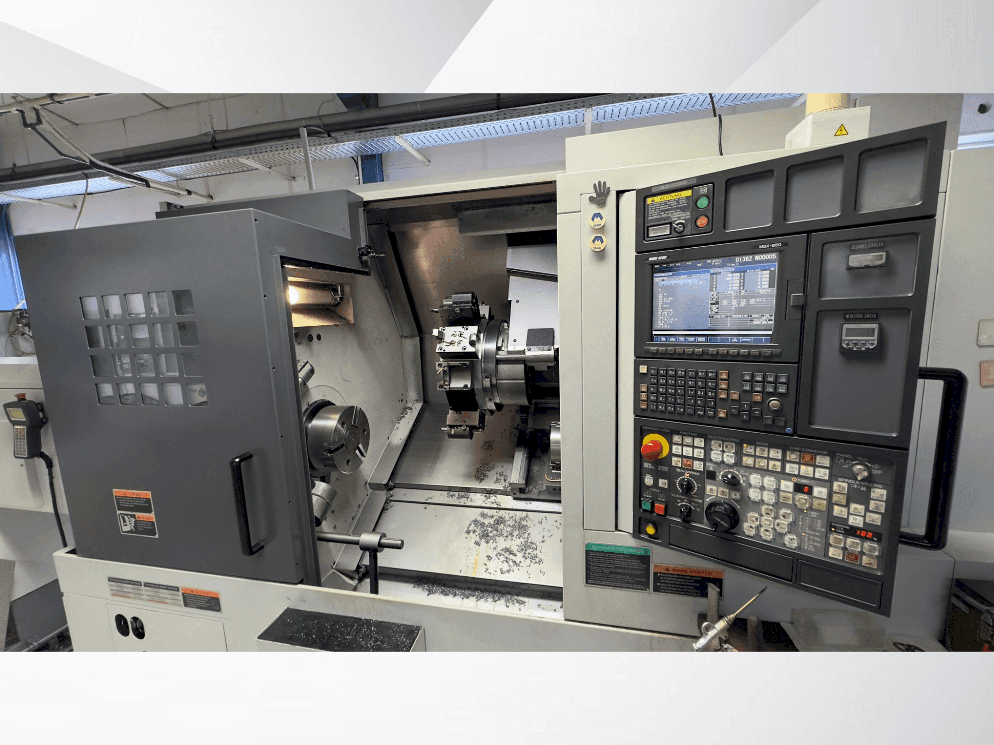 Вид станка MORI SEIKI NL 2500 SY/700  спереди