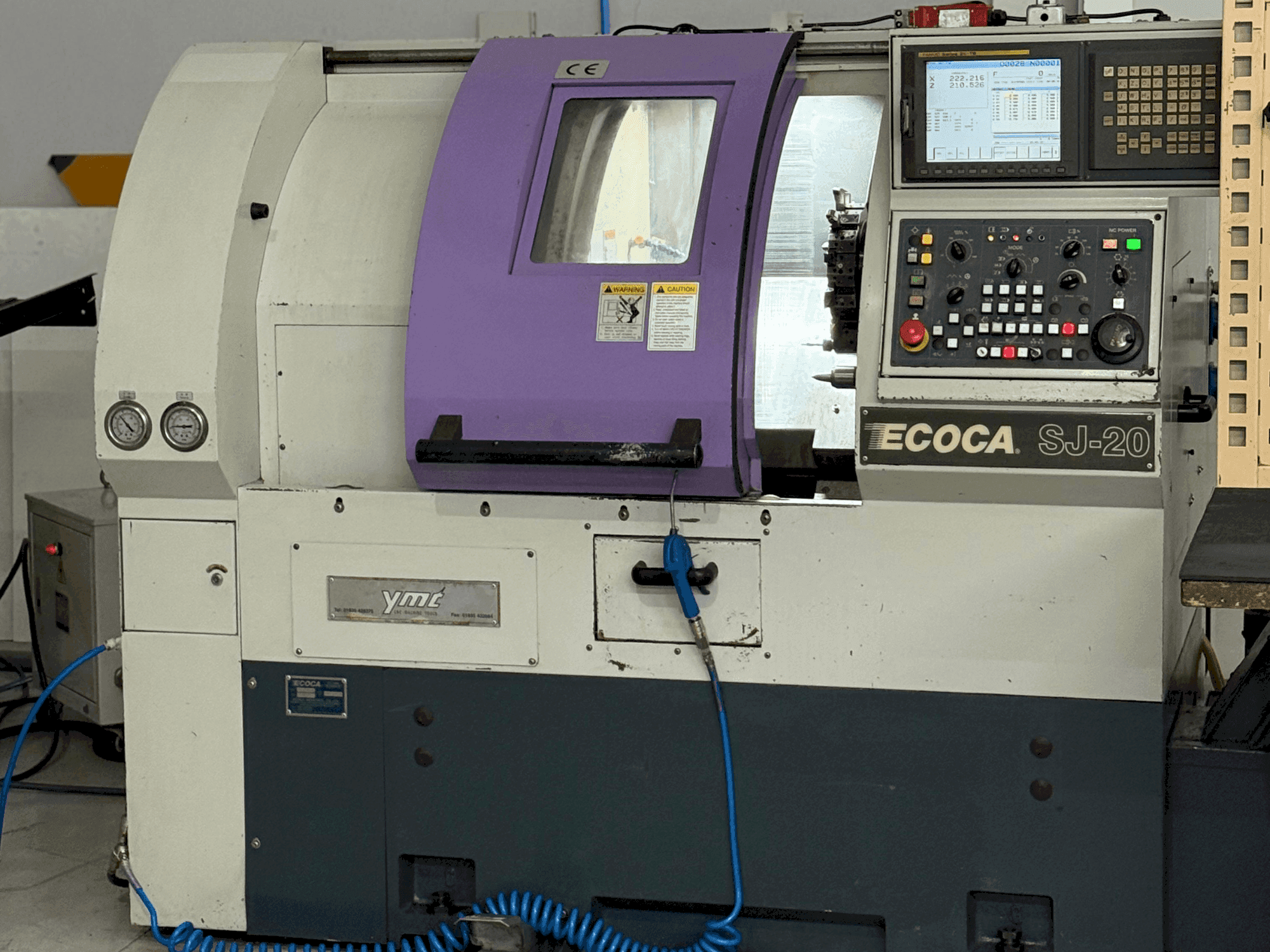 Вид станка ECOCA SJ-20  спереди