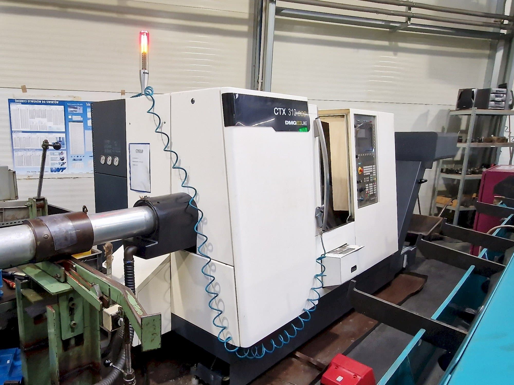 Вид  станка с DMG CTX 310 ecoline  правой стороны
