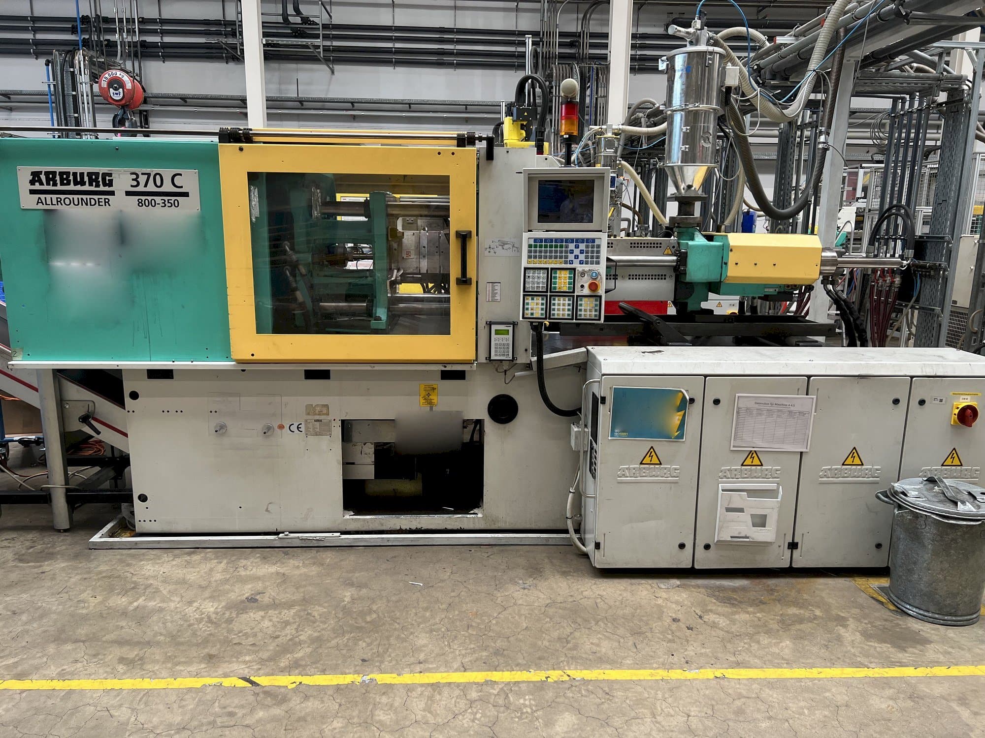 Вид станка Arburg 370C-800-350  спереди