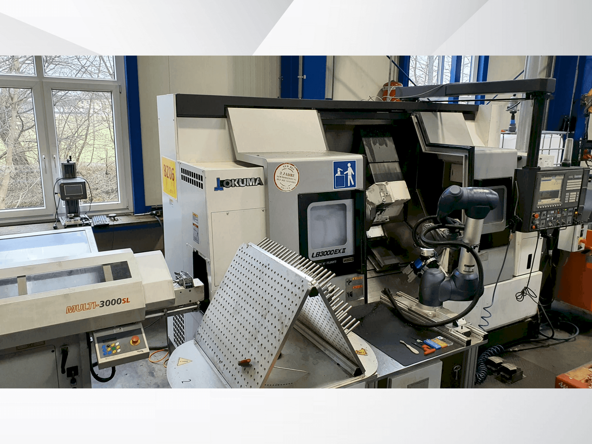 Вид станка Okuma LB3000 EX II  спереди