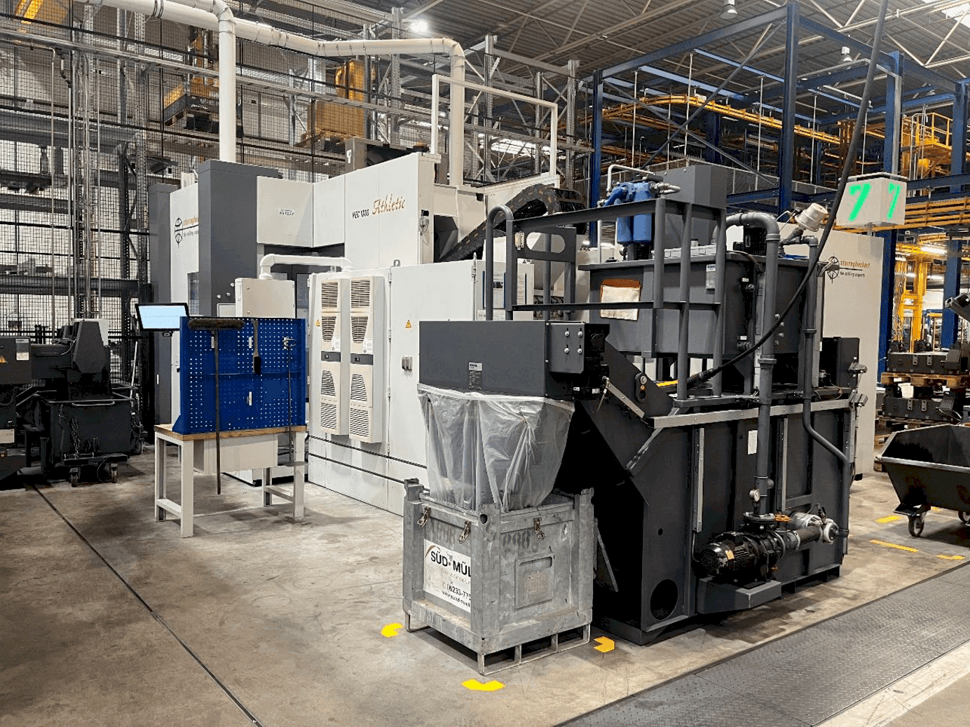 Вид  станка с Heckert HEC 1000  правой строны