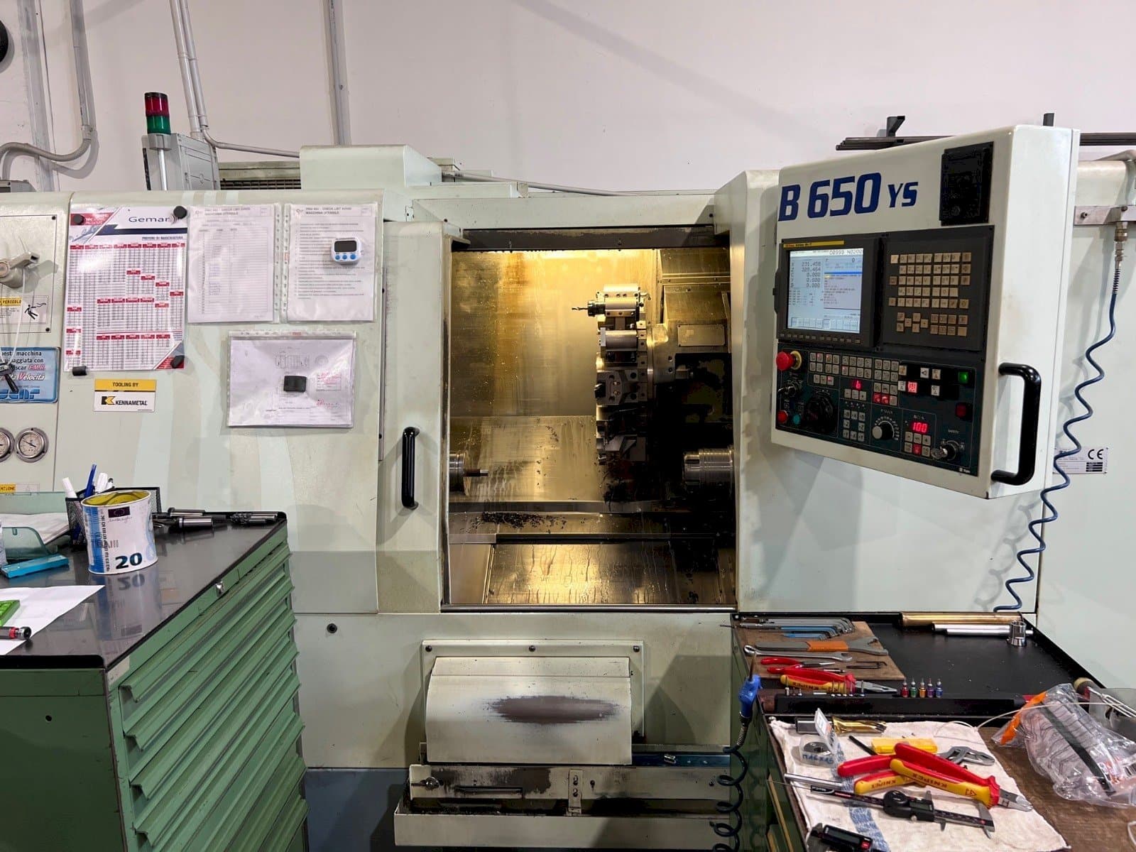 Вид станка Biglia B650 YS  спереди