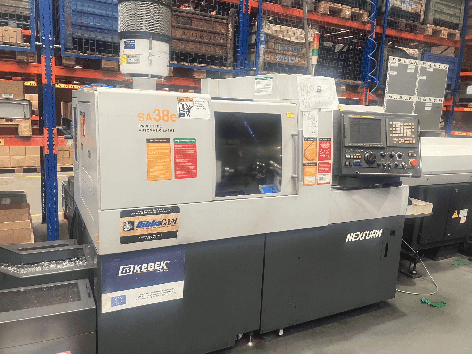 Вид станка Nexturn SA-38e  спереди