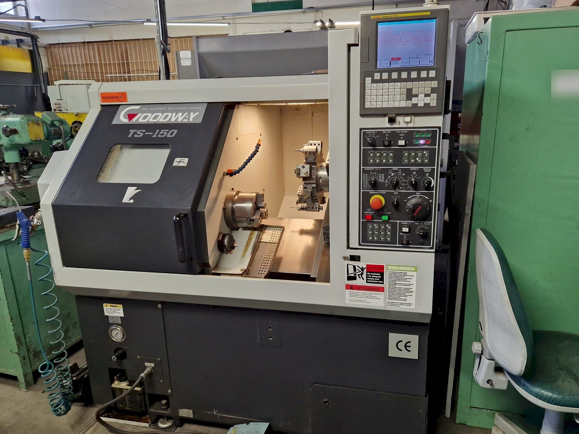 Вид станка Goodway TS-150M  спереди