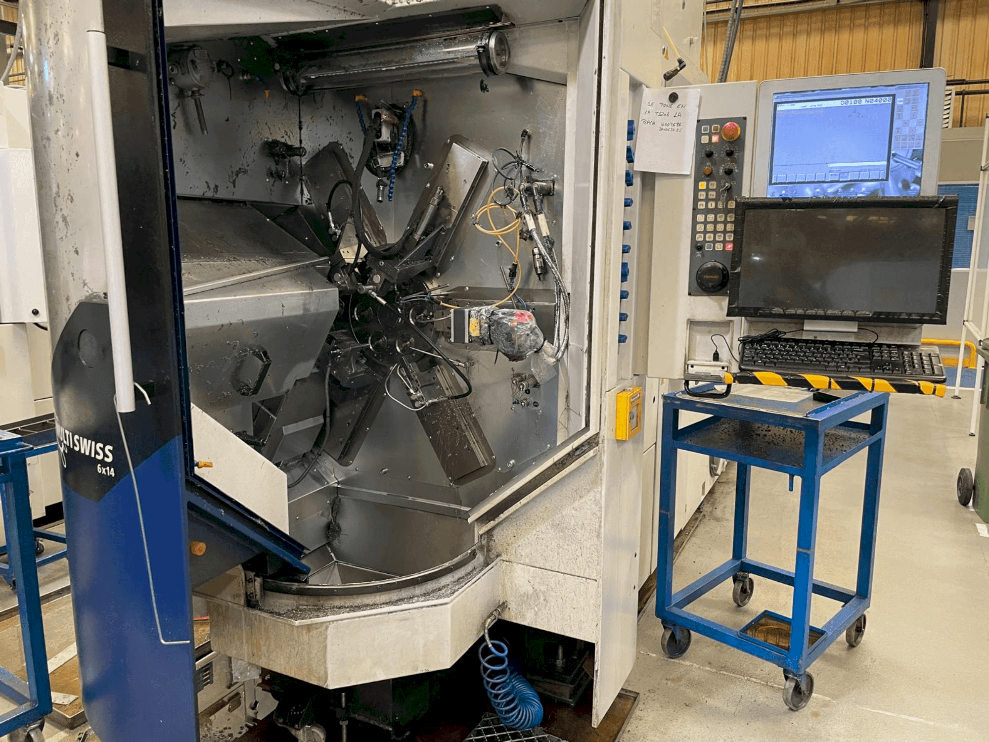 Вид станка TORNOS MultiSwiss 6x14  спереди