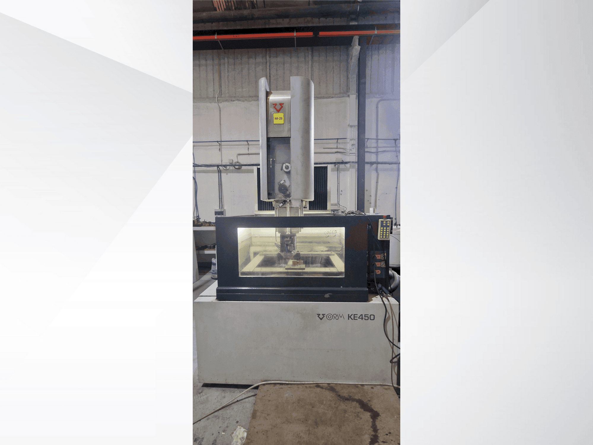 Вид станка ONA KE 450  спереди