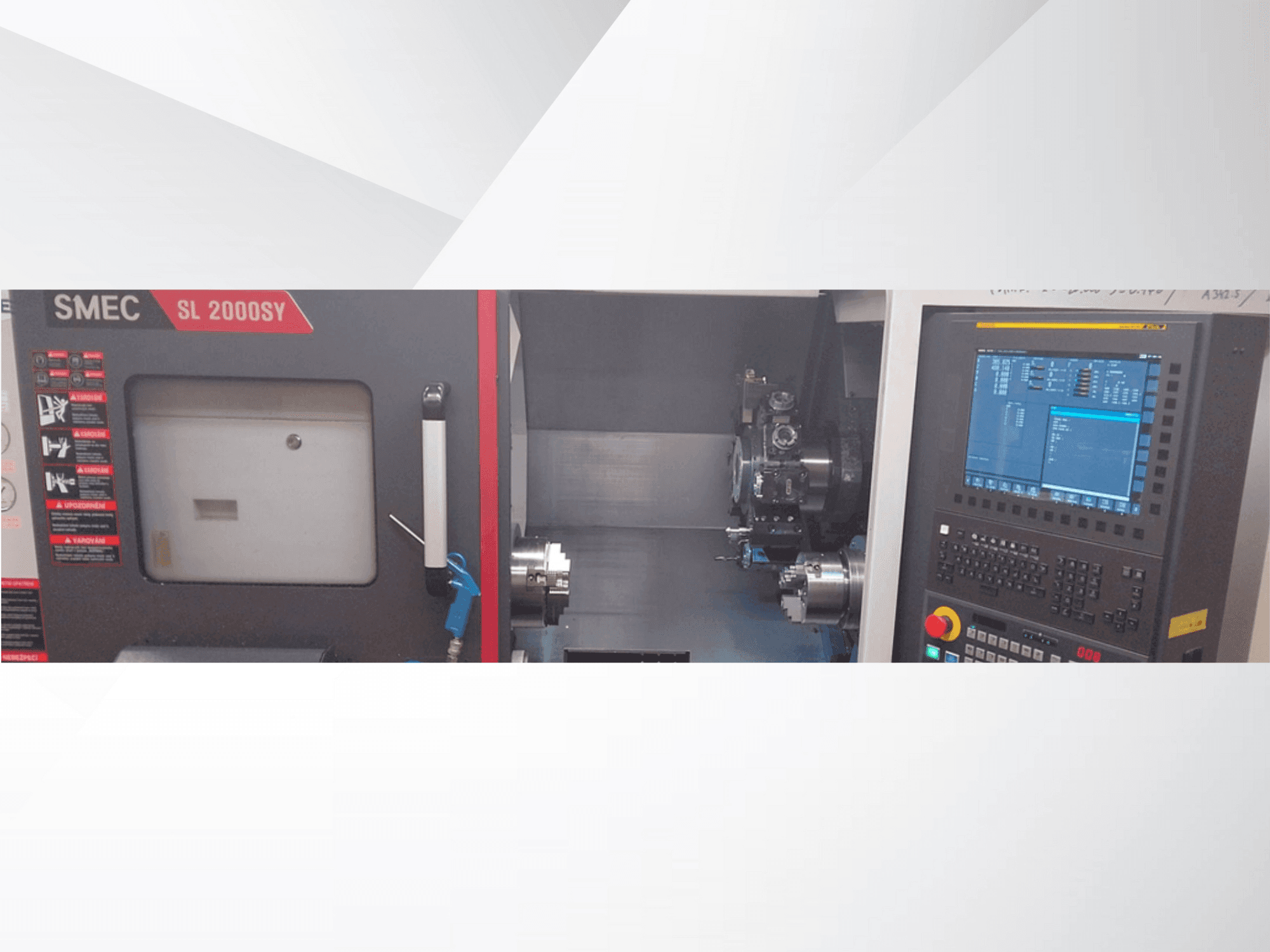 Вид станка SMEC SL 2000SY  спереди