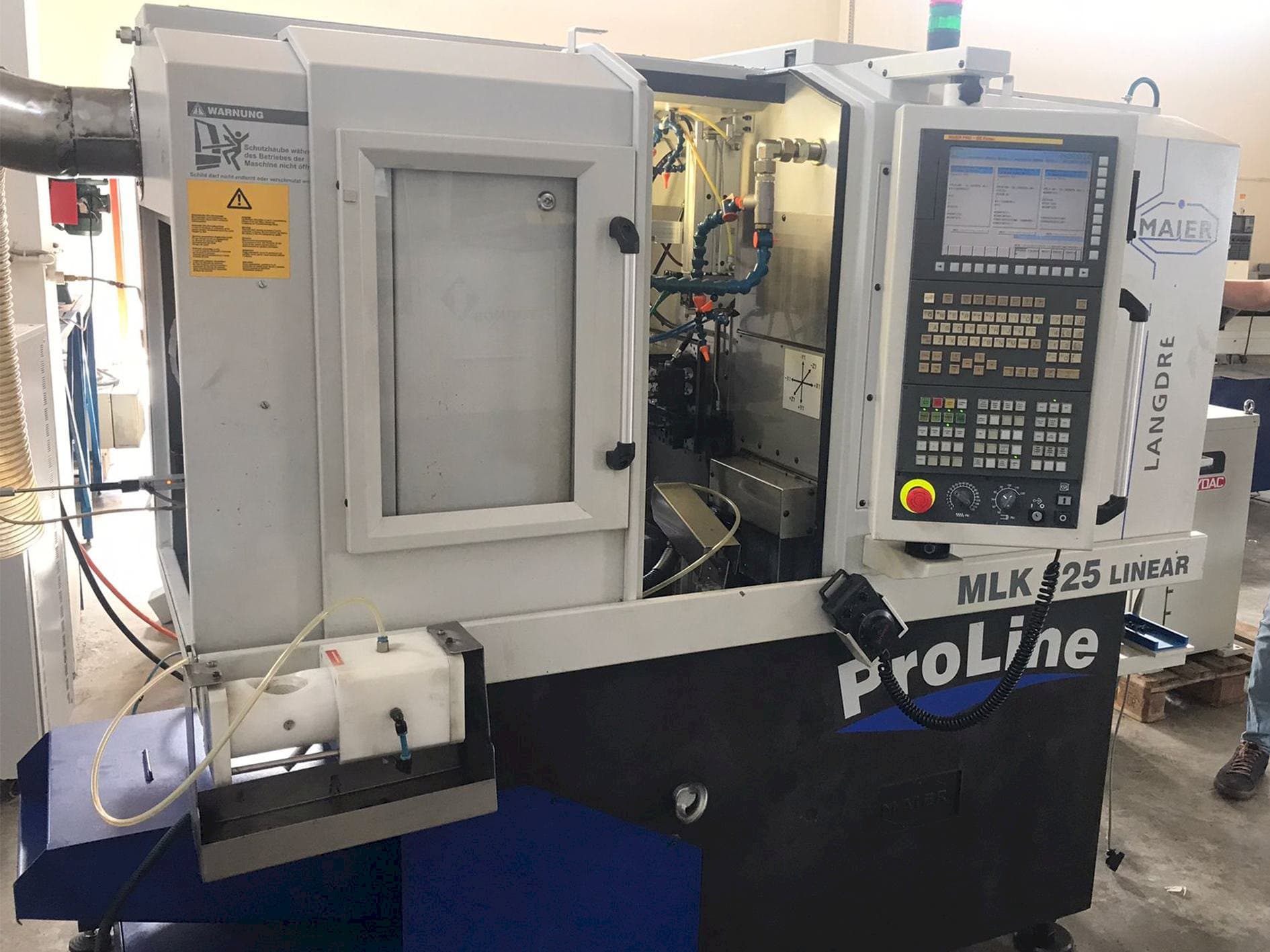 Вид станка Maier MLK 125 Linear  спереди