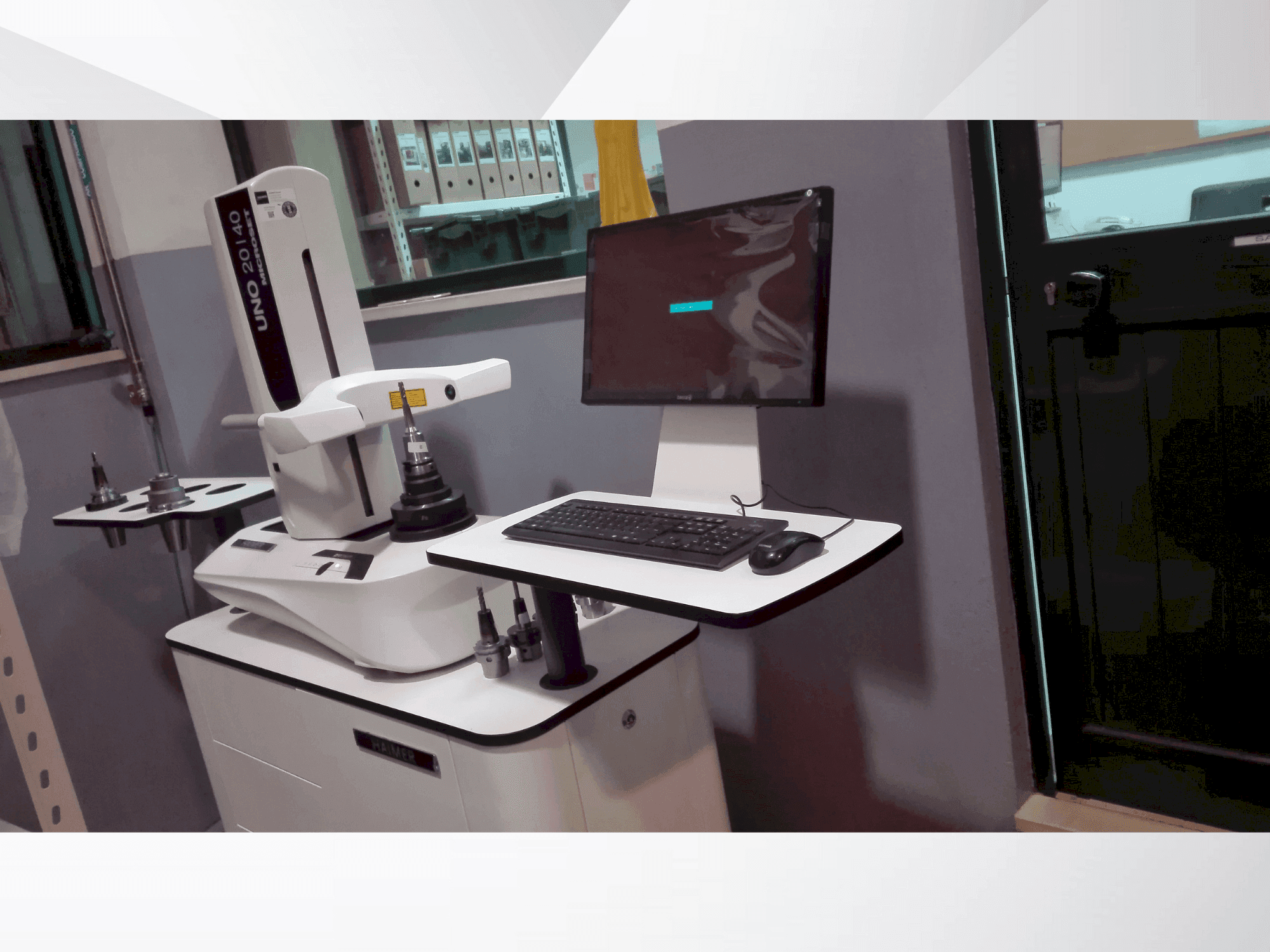 Вид станка HAIMER UNO 20/40 microset  спереди