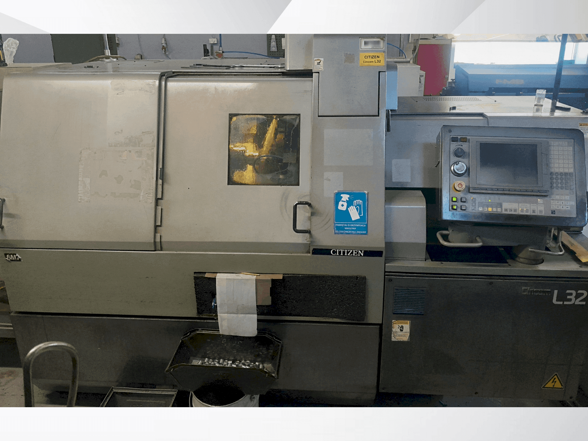 Вид станка Citizen L32 VII  спереди