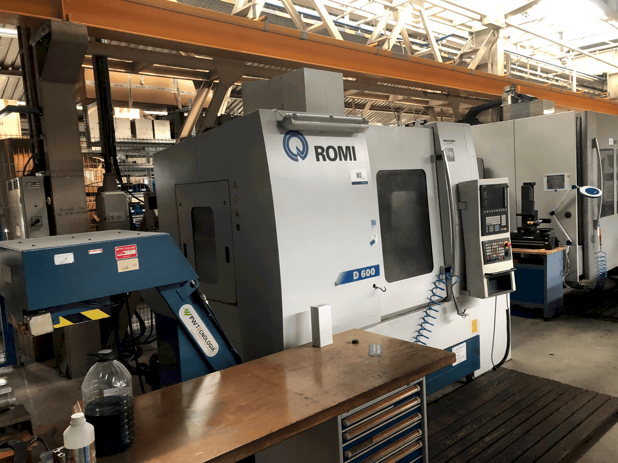 Вид станка Romi D600  спереди