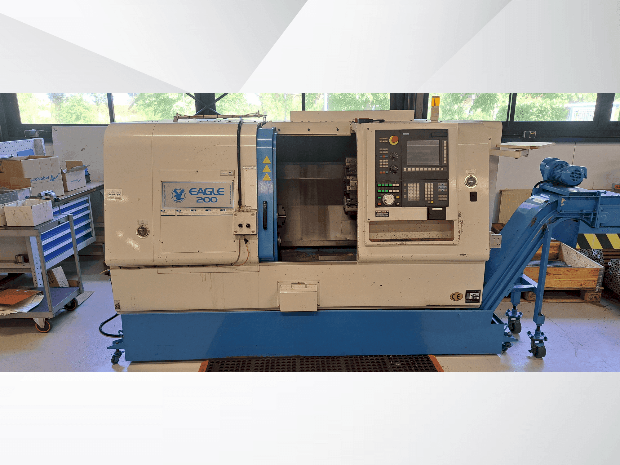 Вид станка Dugard									 Eagle FCL-200HT  спереди