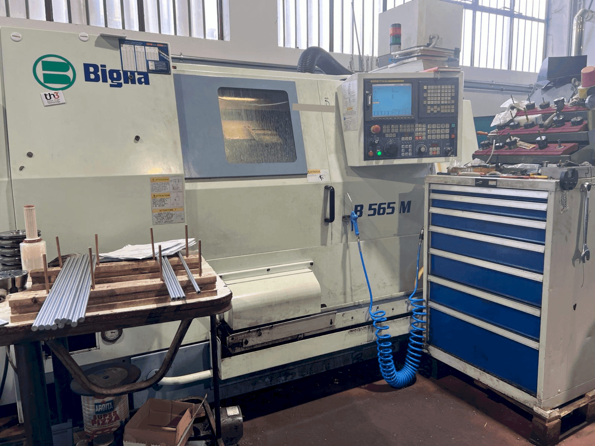 Вид станка Biglia B565M  спереди