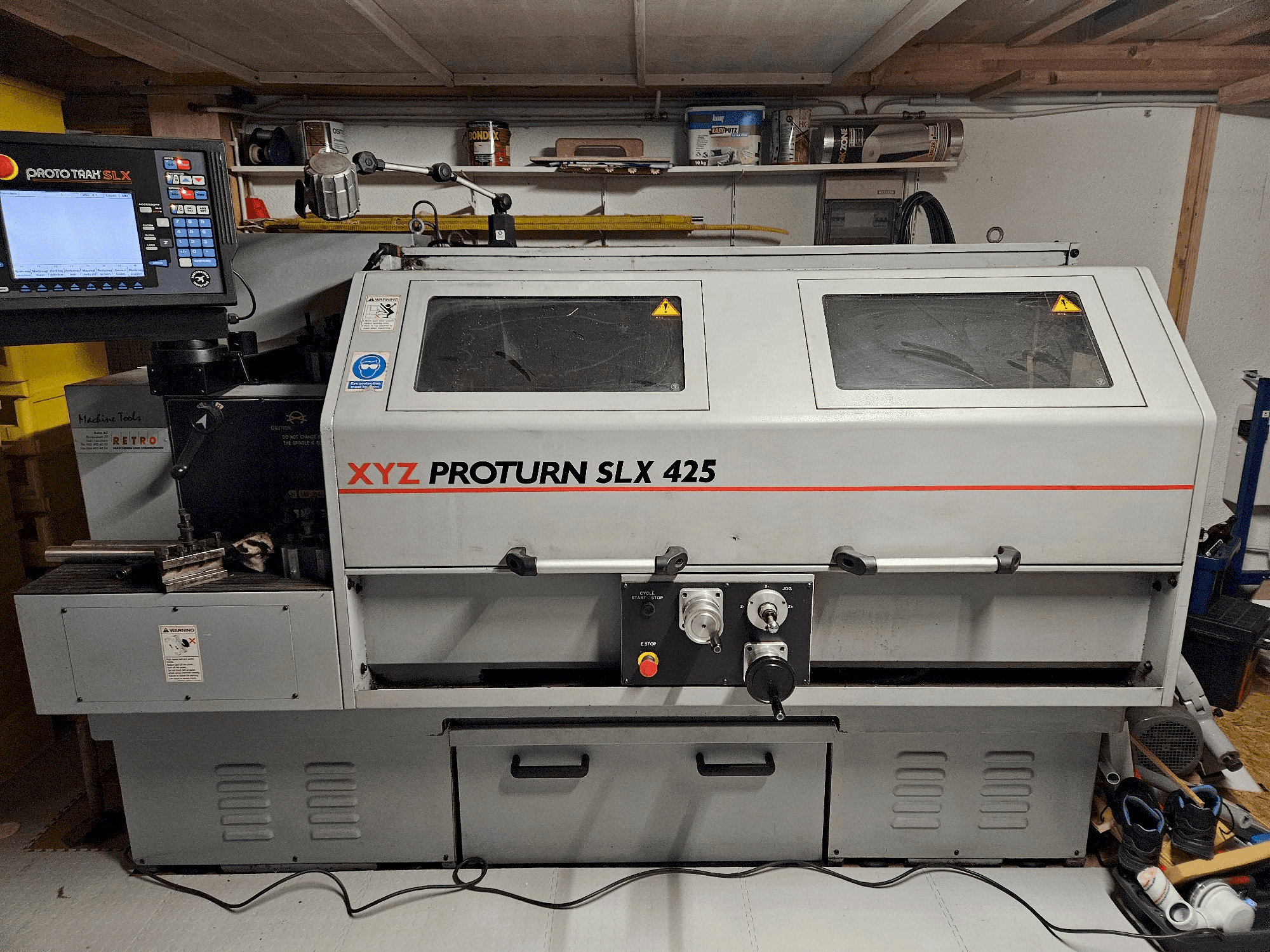 Вид станка XYZ Proturn SLX 425  спереди