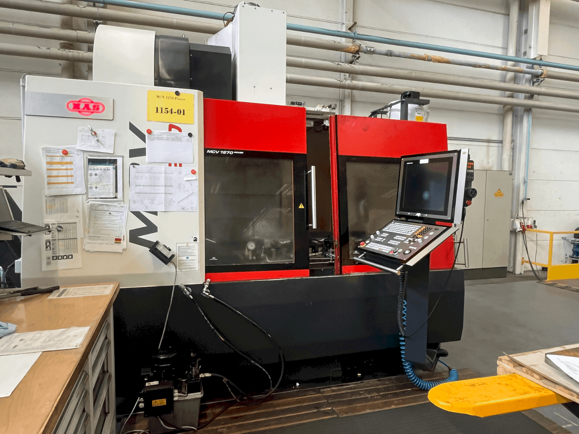 Вид станка MAS MCV 1270 Power  спереди