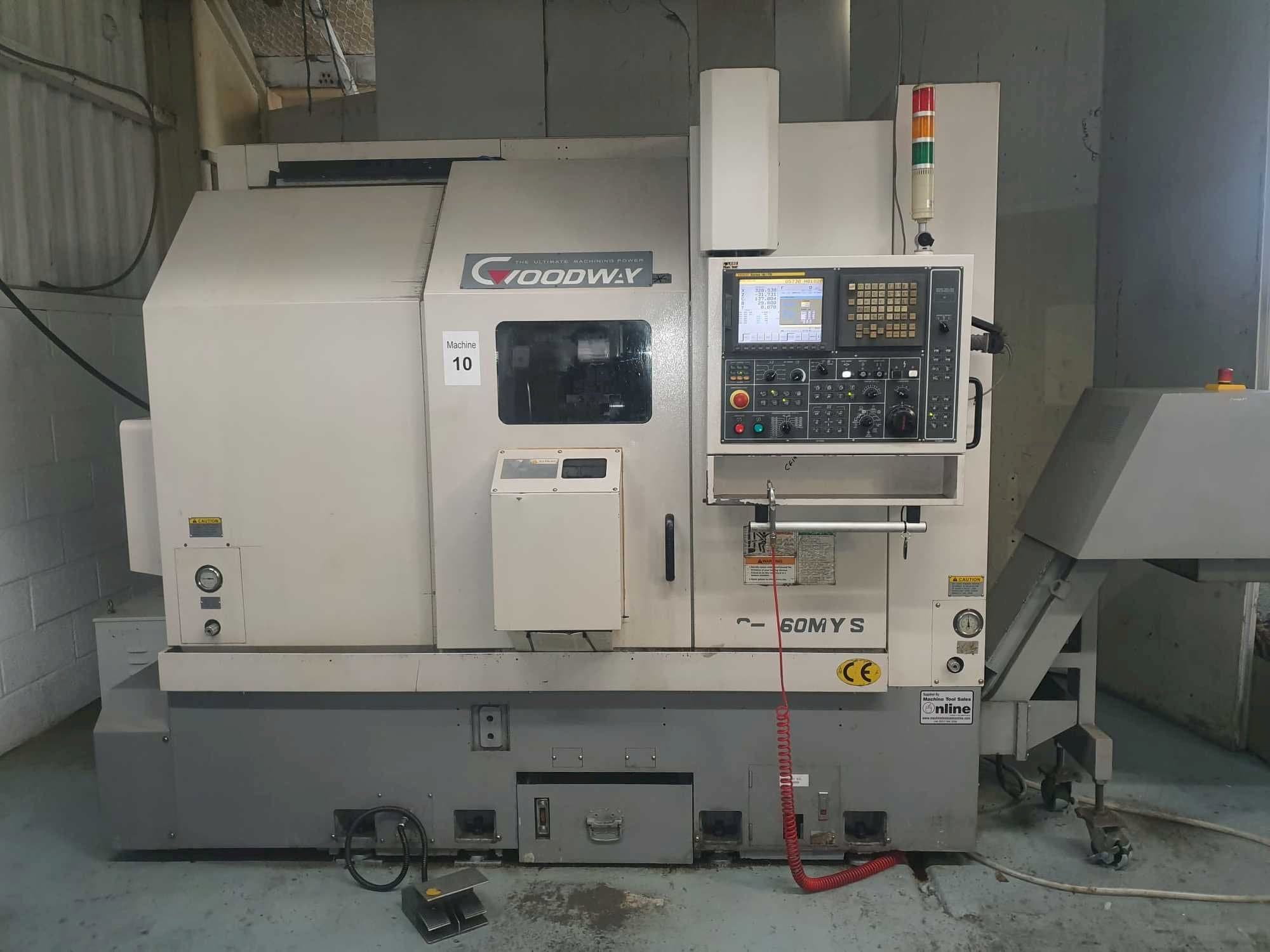 Вид станка Goodway GS-260MYS  спереди