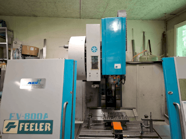 Вид станка Feeler FV-800A  спереди