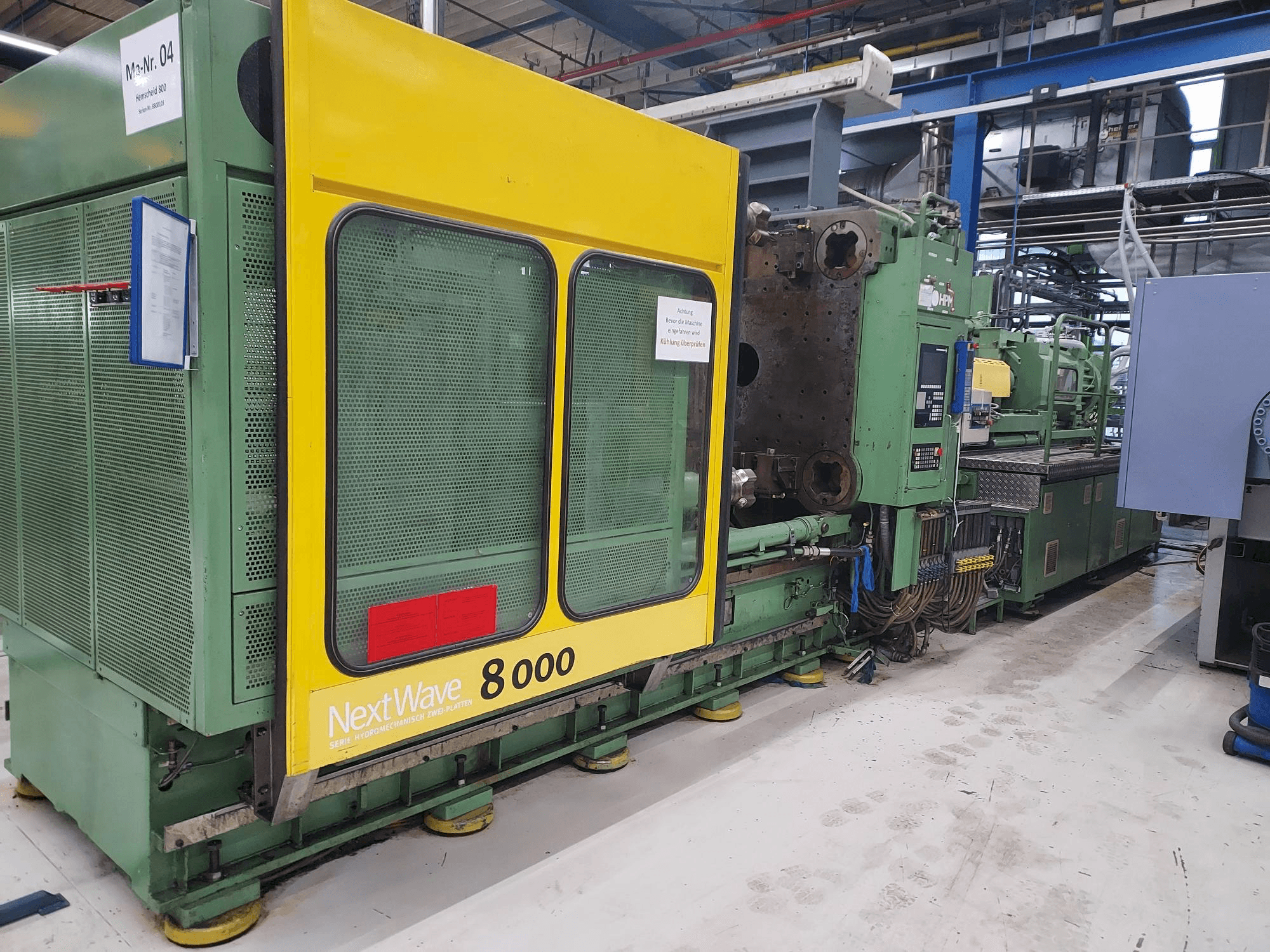 Вид станка с Hemscheidt 800 правой стороны