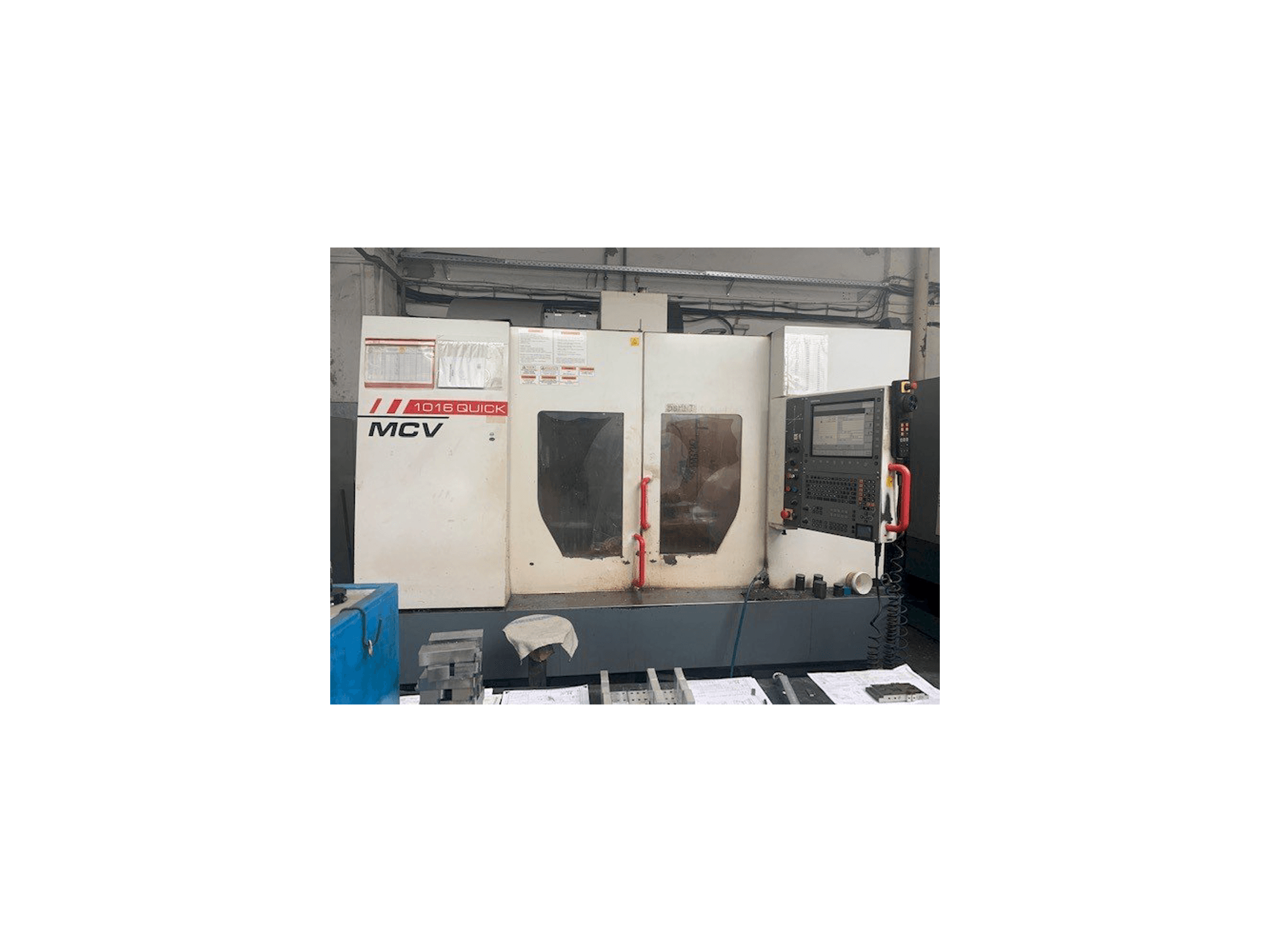 Вид станка KOVOSVIT MAS MCV 1016 Quick спереди