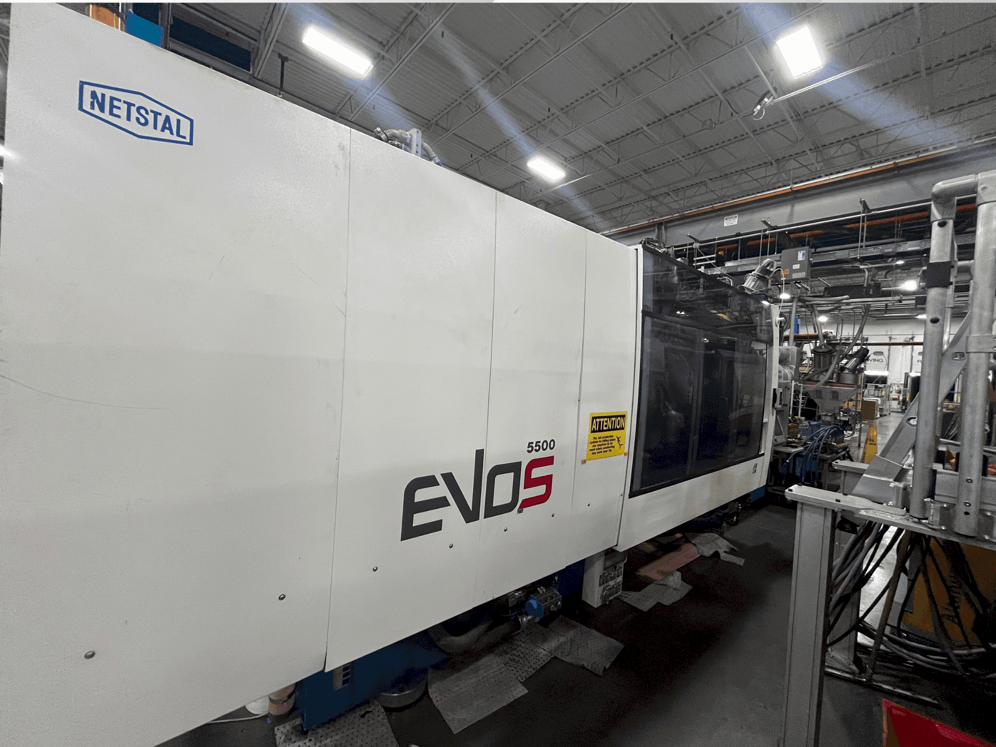 Вид станка Netstal EVOS 5500-2900 Speed спереди