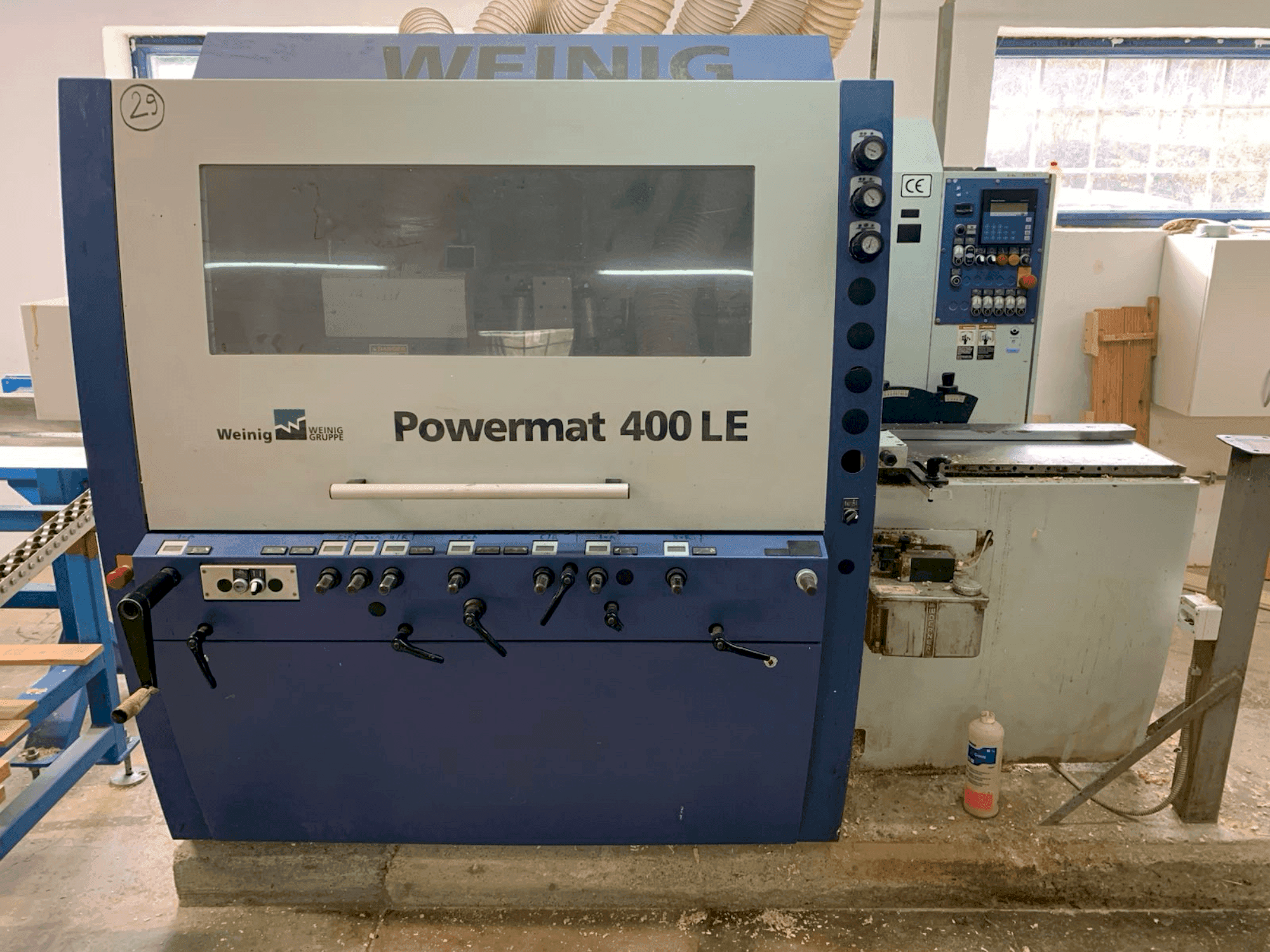 Вид станка WEINIG / DIMTER POWERMAT 400LE спереди