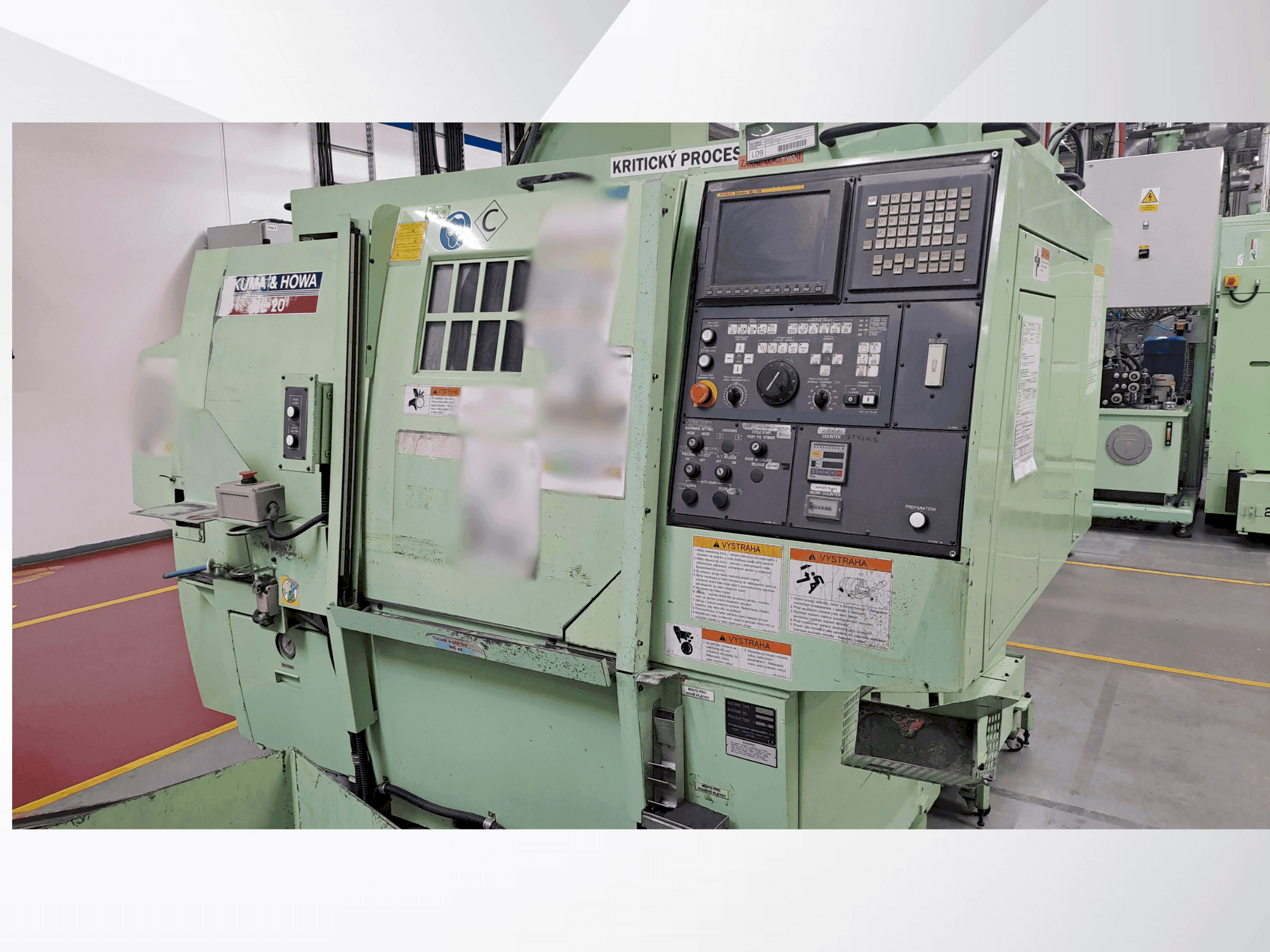 Вид станка OKUMA & HOWA HL-20 спереди