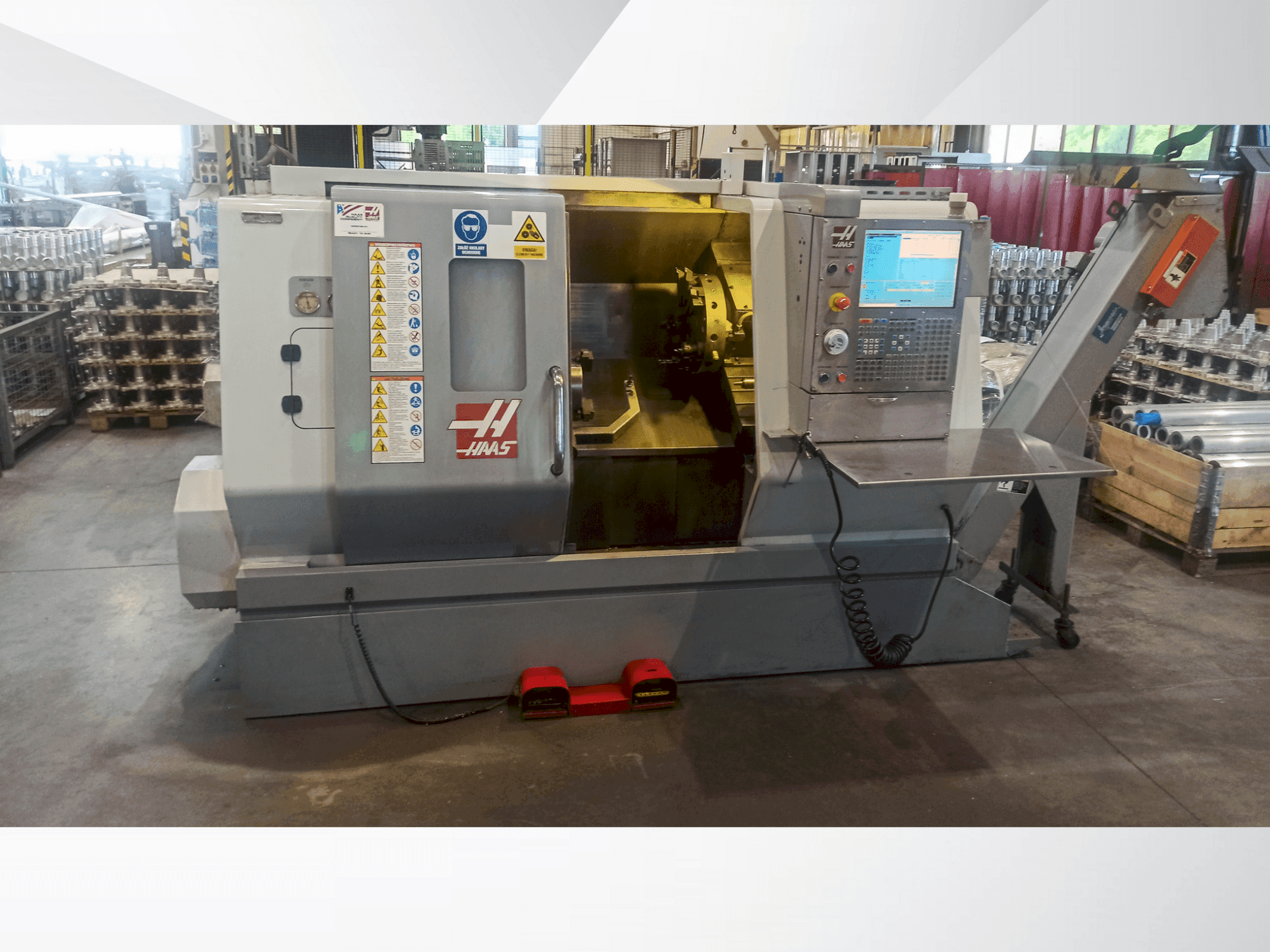 Вид станка HAAS SL-20TBHE спереди