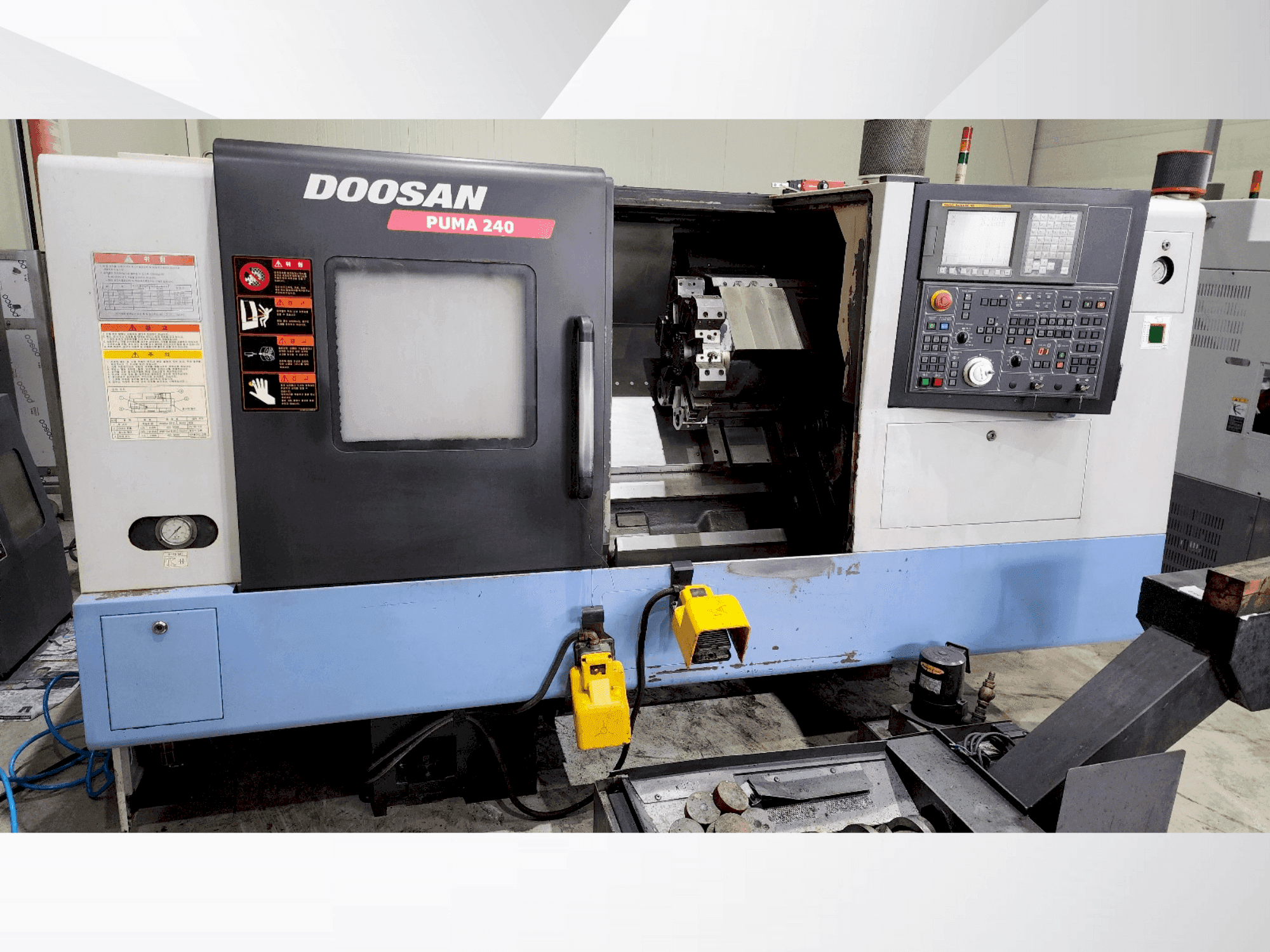 Вид станка DOOSAN PUMA 240B спереди